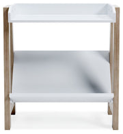 Blariden - Small Bookcase - White / Tan - R&R Furniture Gallery (Fountain Valley, CA)