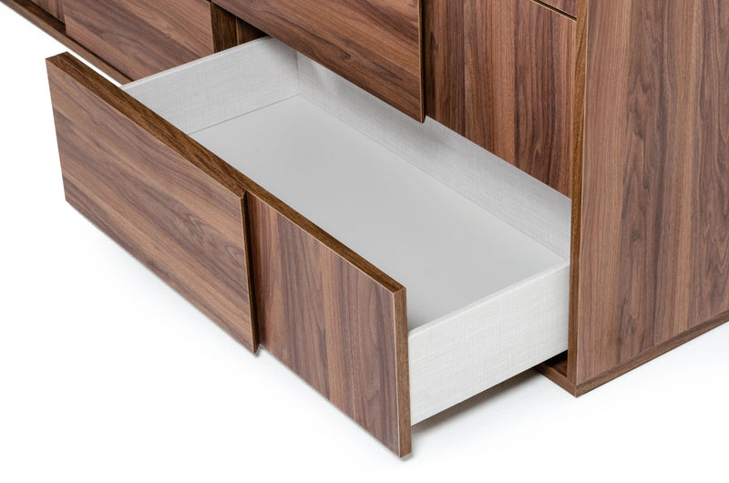 Asus - Italian Modern Walnut Dresser — view 2