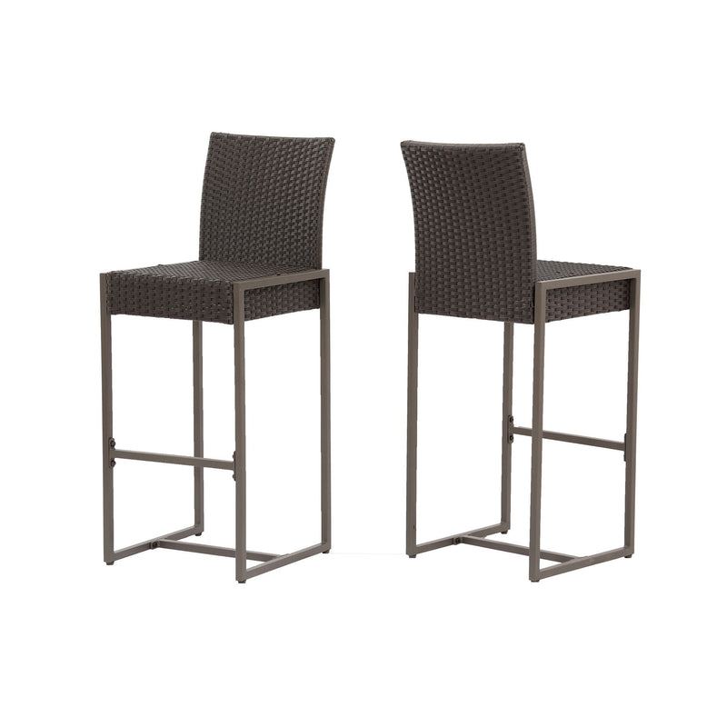 Outdoor Barstool With Hand Crafted Details (Set of 2) - R&R Furniture Gallery (Fountain Valley, CA)