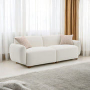 Darius - Sofa With 2 Pillows - Beige Boucle - R&R Furniture Gallery (Fountain Valley, CA)