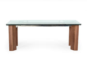 Helena - Modern Extendable Glass Dining Table - Large — view 4