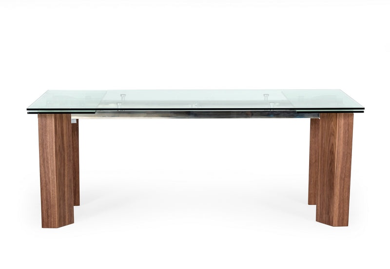 Helena - Modern Extendable Glass Dining Table - Large — view 4
