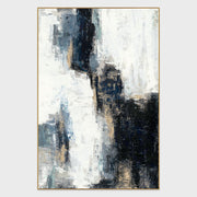 Gloss - 48" x 72" Painting Art by Buddy Whitlock - Gray / Black - R&R Furniture Gallery (Fountain Valley, CA)