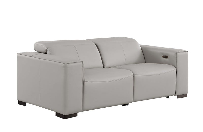 1208 - Leather Reclining Set (Sofa, Loveseat & Chair With 5 Power Recliners)