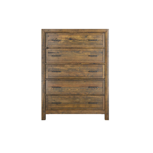 5 Drawer Chest With - Brown - R&R Furniture Gallery (Fountain Valley, CA)