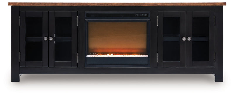 Wildenauer - 76" TV Stand With Electric Fireplace - R&R Furniture Gallery (Fountain Valley, CA)