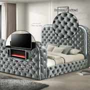Kana - Bed With LED, Fireplace & TV Stand - R&R Furniture Gallery (Fountain Valley, CA)