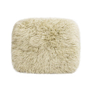 Enchante - New Zealand Sheepskin Rectangular Accent Ottoman - Taupe / Natural - R&R Furniture Gallery (Fountain Valley, CA)