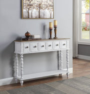 Bence - Console Table - Dark Charcoal & Antique White - R&R Furniture Gallery (Fountain Valley, CA)