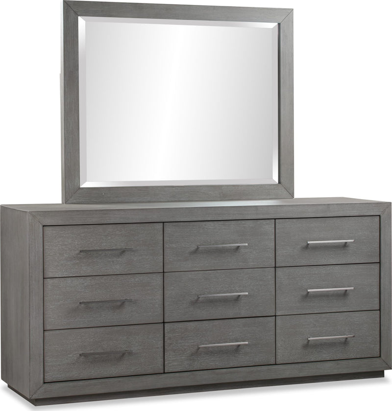 Melbourne Beveled Glass Mirror in Mineral