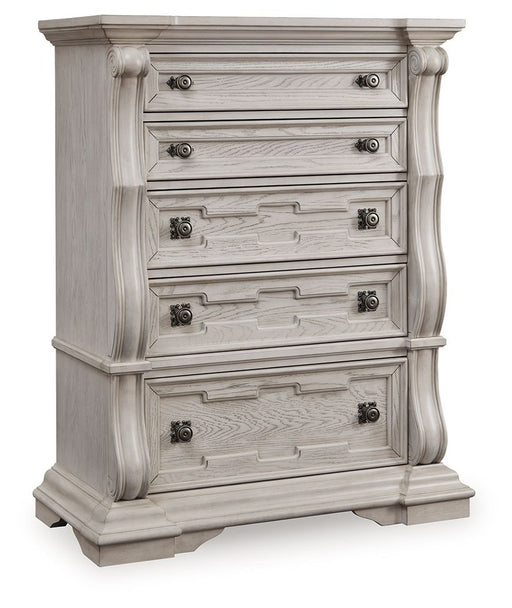 Bruchandi - Five Drawer Chest - Antique White - R&R Furniture Gallery (Fountain Valley, CA)