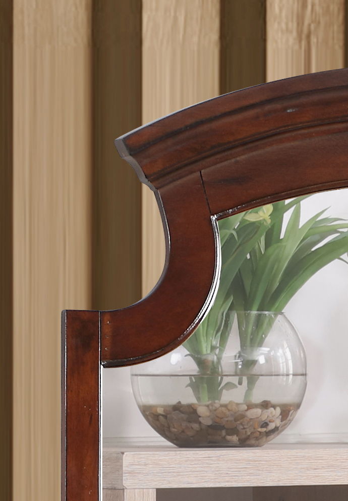 Glory Furniture Summit mirror with sleek rectangular frame, reflecting a modern design perfect for contemporary home decor.