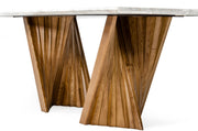 Cadence - Modern Walnut & Marble Dining Table — view 5