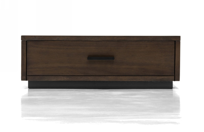 Fantasia - Contemporary Dark Walnut Nightstand — view 2