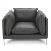 Harvest - Modern Grey Full Leather Chair