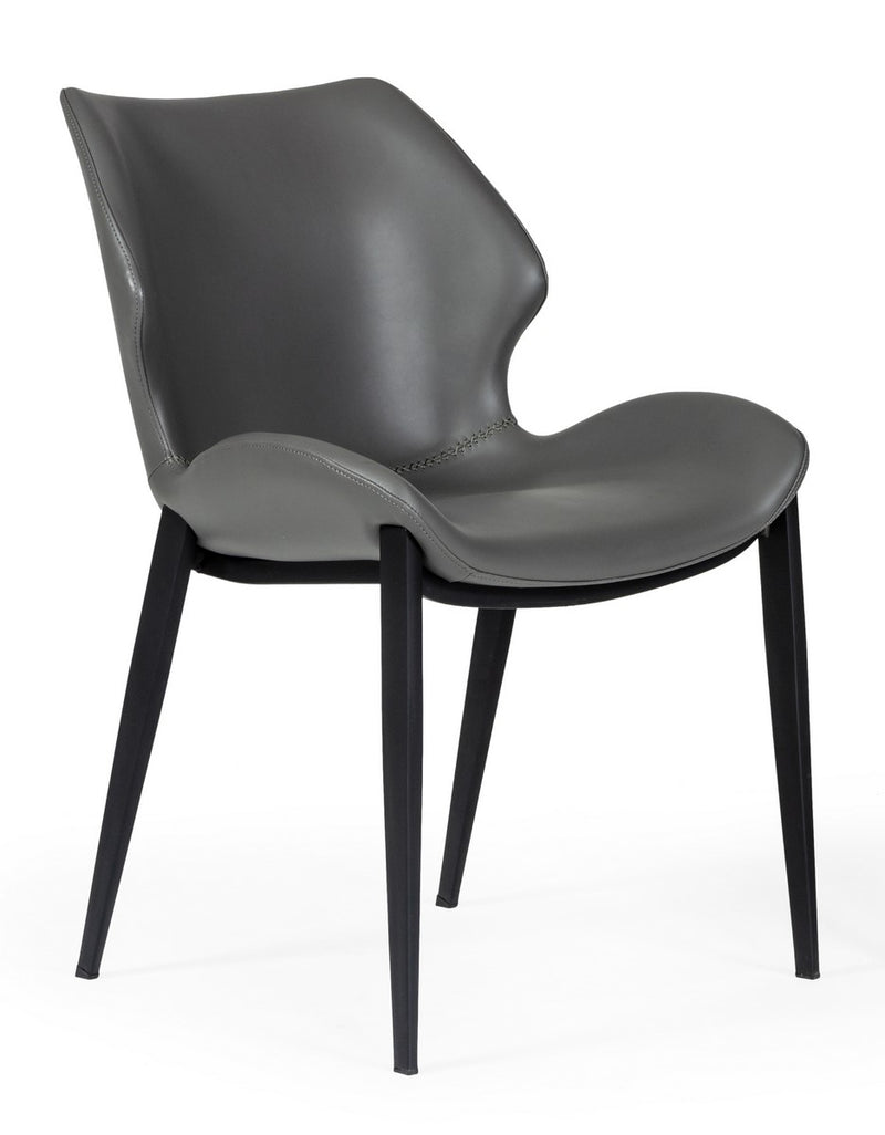 Instone - Industrial Grey Eco-Leather Dining Chair (Set of 2) — view 5