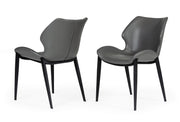 Instone - Industrial Grey Eco-Leather Dining Chair (Set of 2) — view 4
