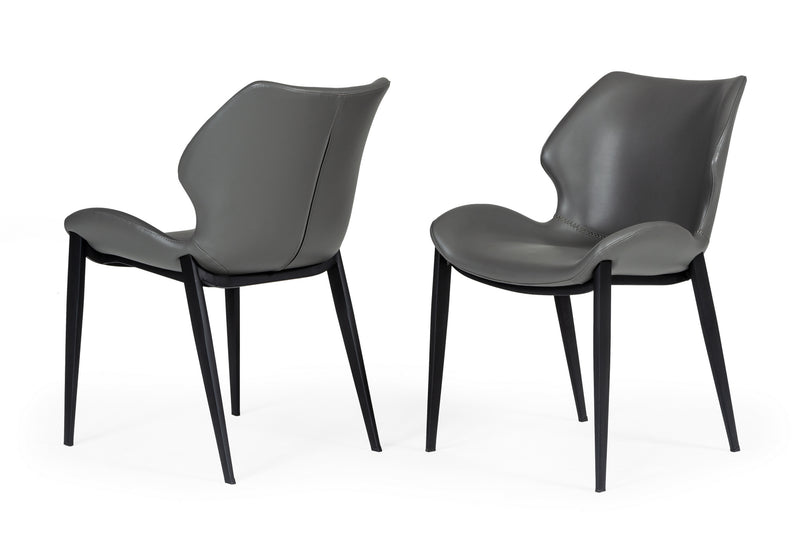 Instone - Industrial Grey Eco-Leather Dining Chair (Set of 2) — view 4