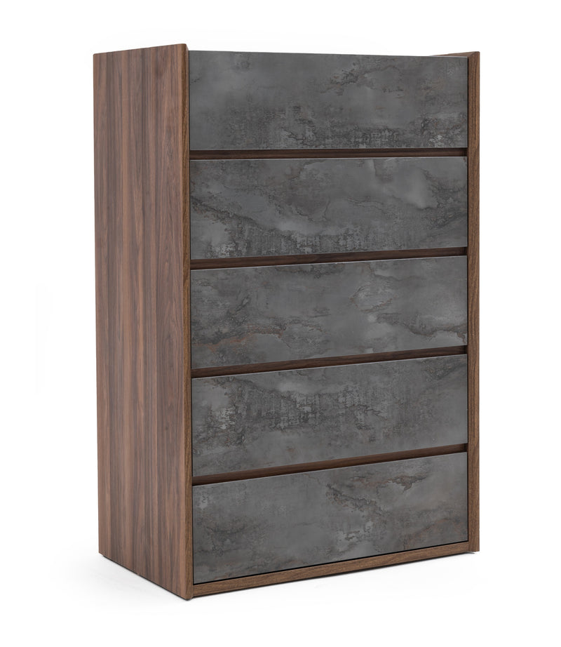 Rado Modern Walnut & Stucco Chest — view 5