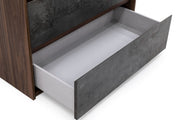 Rado Modern Walnut & Stucco Chest — view 2