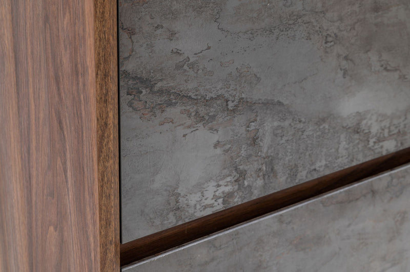 Rado Modern Walnut & Stucco Chest — view 3