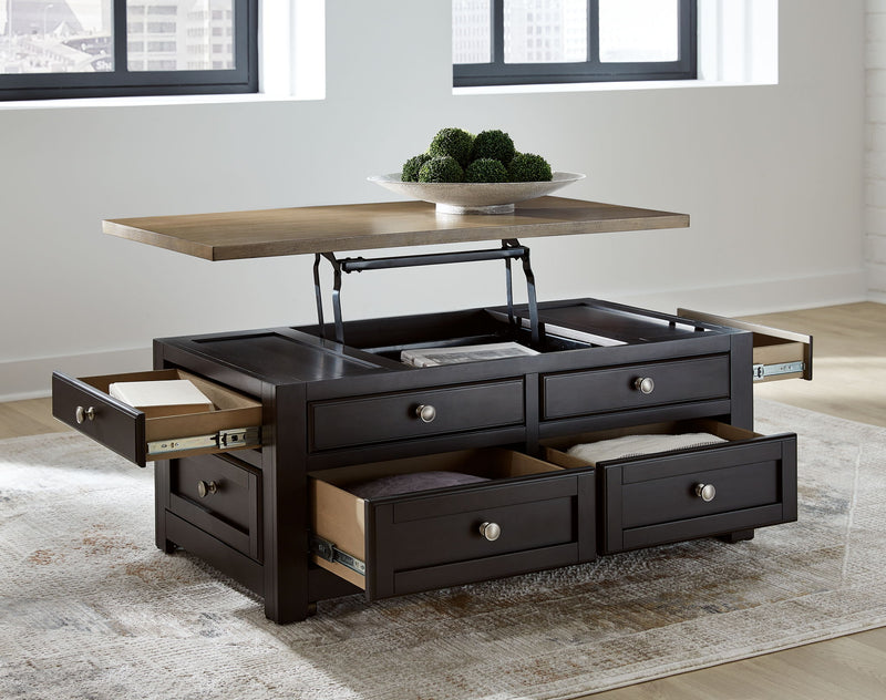 Drazmine - Lift Top Cocktail Table - Brown - R&R Furniture Gallery (Fountain Valley, CA)