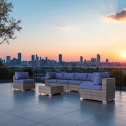 Seating Set With Cushions Handcrafted Wicker Design - R&R Furniture Gallery (Fountain Valley, CA)