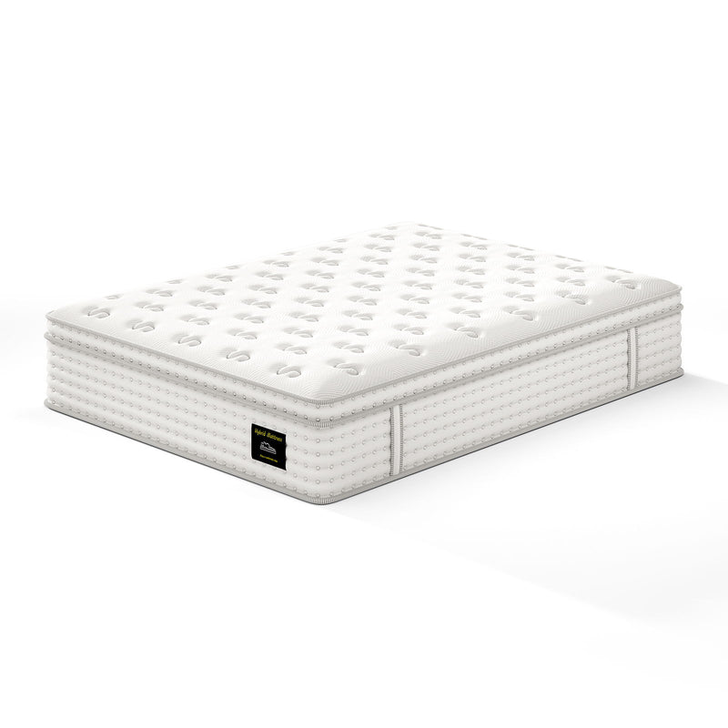 14'' Hybrid Mattress, Memory Foam & Pocket Springs For Pressure Relief - R&R Furniture Gallery (Fountain Valley, CA)