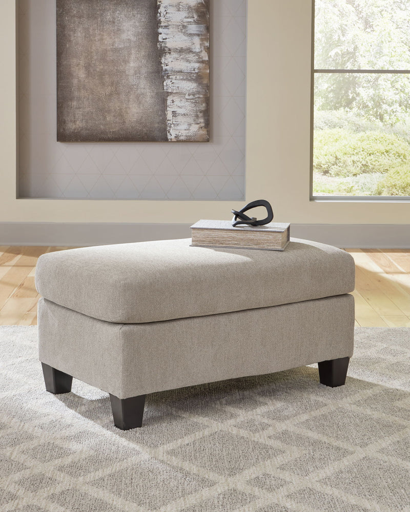 Willarae - 2 Pc. - Chair And A Half, Ottoman - Taupe - R&R Furniture Gallery (Fountain Valley, CA)