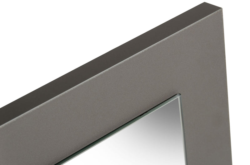 Lucia - Italian Modern Elm and Matte Grey Mirror — view 2