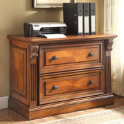 Huntington - 2 Drawer Lateral File - Antique Vintage Pecan - R&R Furniture Gallery (Fountain Valley, CA)