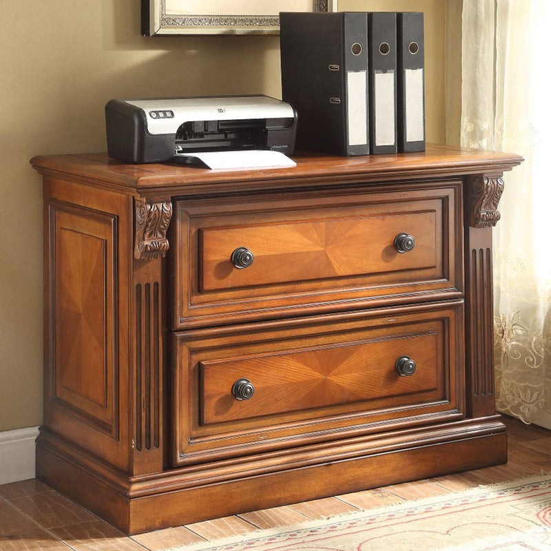 Huntington - 2 Drawer Lateral File - Antique Vintage Pecan - R&R Furniture Gallery (Fountain Valley, CA)
