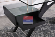 Suffolk - Contemporary Black Ash Desk — view 5