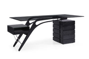 Suffolk - Contemporary Black Ash Desk — view 4
