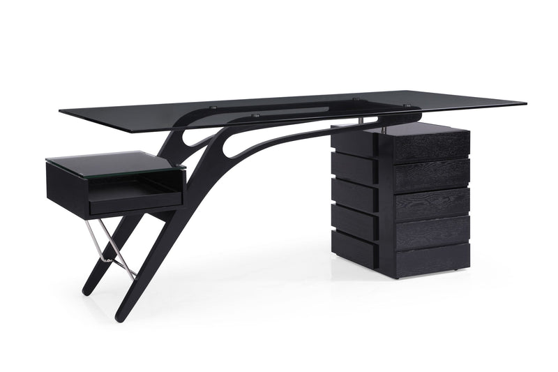 Suffolk - Contemporary Black Ash Desk — view 4