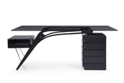 Suffolk - Contemporary Black Ash Desk — view 3