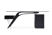 Suffolk - Contemporary Black Ash Desk — view 2