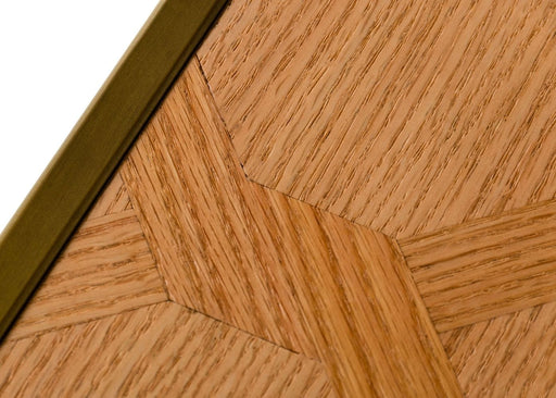 Jessica - Modern Oak & Brass Bookshelf — view 2