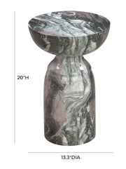 Rue - Marble Side Table - R&R Furniture Gallery (Fountain Valley, CA)