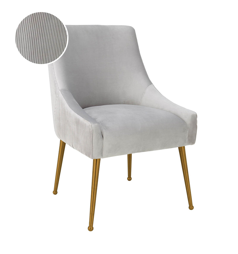 Beatrix - Pleated Velvet Side Chair - R&R Furniture Gallery (Fountain Valley, CA)