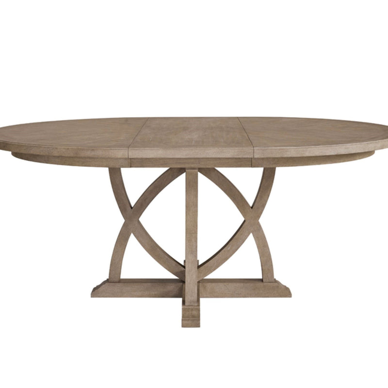 Round Dining Extendable Dining Table - Sand - R&R Furniture Gallery (Fountain Valley, CA)