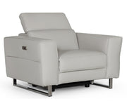Lucca - Italian Modern Grey Armchair w/ Electric Recliner