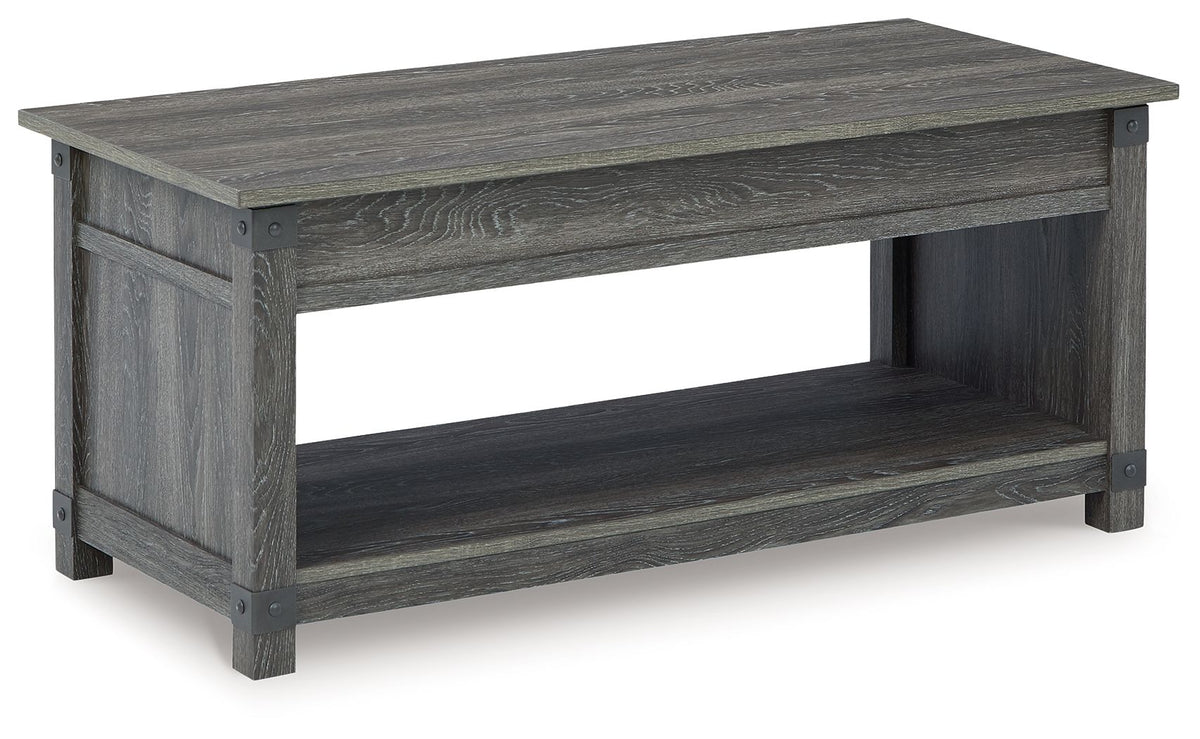 Freedan - Rect Lift Top Cocktail Table - Grayish Brown - R&R Furniture Gallery (Fountain Valley, CA)