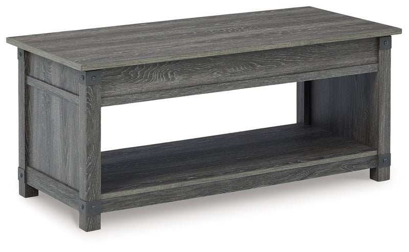 Freedan - Rect Lift Top Cocktail Table - Grayish Brown - R&R Furniture Gallery (Fountain Valley, CA)