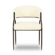 Tatum - Vegan Leather 2-Tone Dining Chair - R&R Furniture Gallery (Fountain Valley, CA)