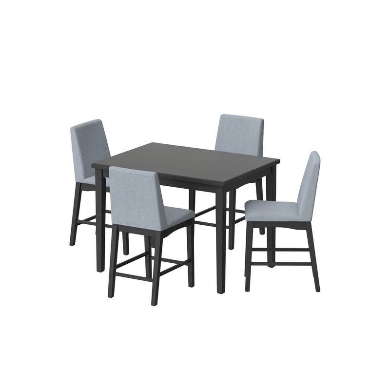 5 Piece Gathering Height Set - Gray - Wood - R&R Furniture Gallery (Fountain Valley, CA)