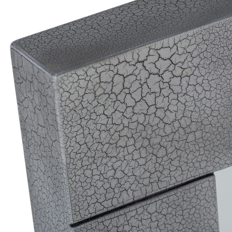 Buckley - Modern Grey Crackle Mirror — view 2