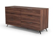 Brooklyn - Italian Modern Walnut 4-Piece Bedroom Set — view 4