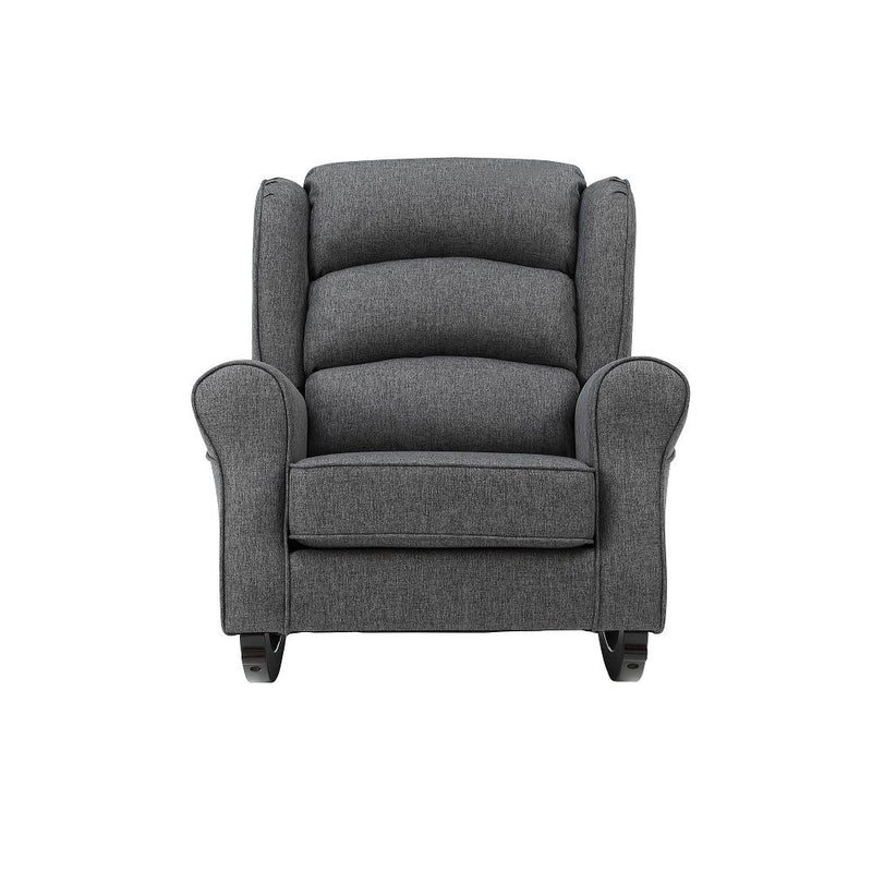 Fabien - Rocking Chair - Gray Fabric - R&R Furniture Gallery (Fountain Valley, CA)