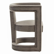 Kendra - Modern Grey Fabric Accent Chair — view 2